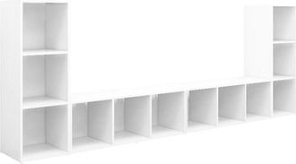 vidaXL Vidaxl - tv Cabinets 4 pcs White 107x35x37 cm Engineered Wood