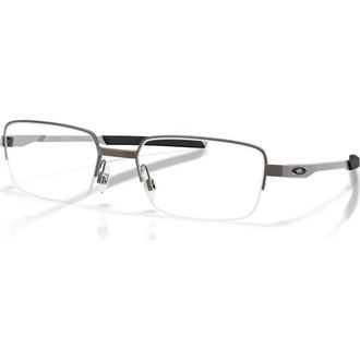 Oakley 55mm Rectangle optical glasses in Grey at Nordstrom