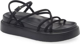 Tony Bianco Jett Strappy Platform Sandal in Black Scuba at Nordstrom, Size 40