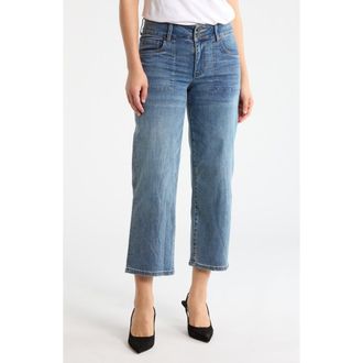 Kut from the Kloth Lucy High Waist Crop Wide Leg Jeans in Nerine at Nordstrom Rack, Size 14
