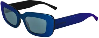 Karl Lagerfeld Blue Injected Womens Sunglasses