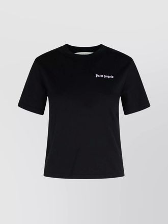 Palm Angels cotton ribbed crew-neck fitted t-shirt
