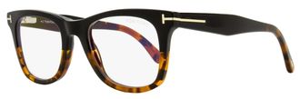 Tom Ford Mens Magnetic Clip-on Eyeglasses TF5970-B 005 Black/Havana 50mm