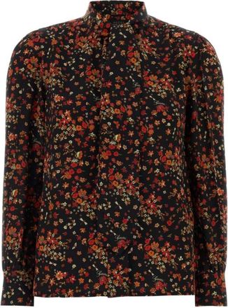 Gucci Black Regular Floral Shirt