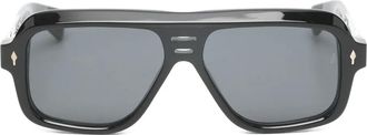 Jacques Marie Mage Occhiali da sole con montatura stile pilota - Nero