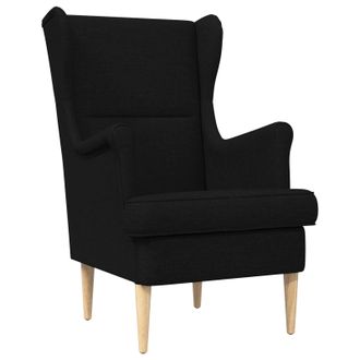 vidaXL Sill&oacute;n Negro Tela Vidaxl
