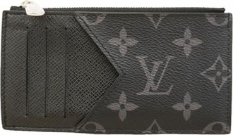Louis Vuitton Black Gray Coin Purse/Coin Case (Pre-Owned)