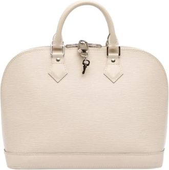 Louis Vuitton Pre-owned Handbags, female, White, Size: ONE SIZE Pre-owned Vintage Leather Handbag