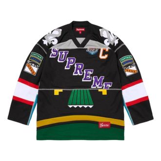SUPREME SS26 Paneled Hockey Jersey Black SUP-SS26-262-BLK