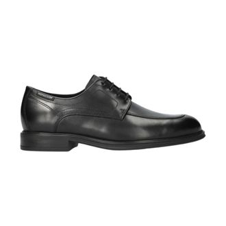Mephisto Stijlvolle Herenschoen met Veters - Heren - Nette schoenen - Zwart - 40 EU - Leer - Schoenen