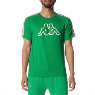 Kappa Logo Tape Davirec Shor Sleeve T Shirt In Green