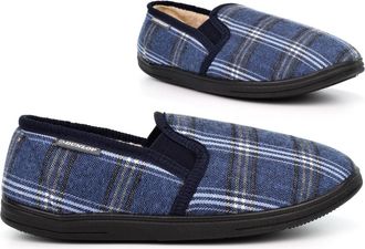 Generic Mens Thermal Slippers Size 6 Boys Slippers Size 10 Mens Slip On Slipper Carpet Slipper Slip On Thermal Sizes 6-12 Navy 12 UK