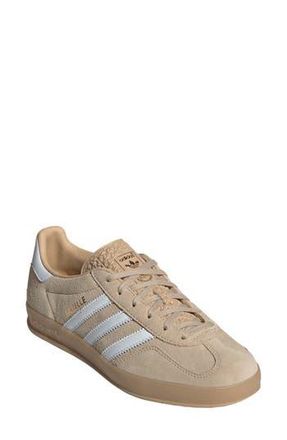 adidas Gazelle Indoor Sneaker in Magic Beige/White/Gum at Nordstrom Rack, Size 5