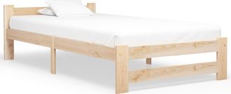 vidaXL Vidaxl - Estructura De Cama Sin Colch&oacute;n Madera Maciza De Pino 100x200 Cm
