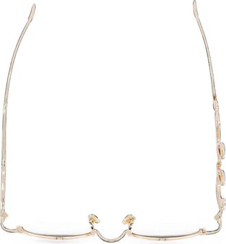 Chlo&eacute; Gold-Tone Metal Oval Sunglasses - Gold