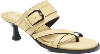 Free People Belted Toe Loop Sandal in Sunkissed Yellow Ler at Nordstrom, Size 7.5