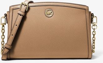Michael Kors Chantal Large Pebbled Leather Crossbody Bag