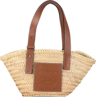 Loewe Small Raffia Basket Tote