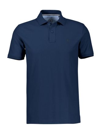 Lerros Poloshirt LERROS Poloshirt mit COOL & DRY Funktion in Piqu&eacute;-Qualit&auml;t, Herren, Gr. XXL, storm blau, 60% Baumwolle, 40% Polyester, ohne Ausschnitt, Shir