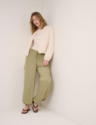 Nobody's Child Green Vida Balloon Leg Trousers