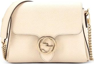 Gucci Interlocking Chain Leather Small crossbody bag - Toni neutri