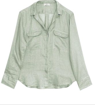 Mikoh Swimwear Womens Mentawai Shirt In Celadon