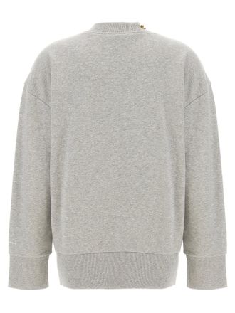 Stella McCartney Chain-Embellished Cotton Sweatshirt - Gray