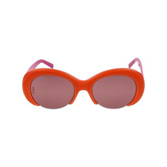 M Missoni Sunglasses, female, Orange, Size: 52 MM Round/Oval Sunglasses