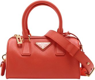 Prada Pre-owned Prada Mini Saffiano Lux Boston Bag Ladies 32RI8H5P83SX6NK7