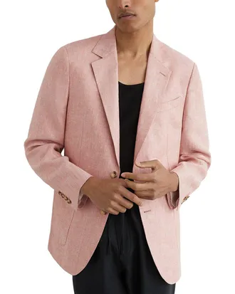 Reiss Atlantic Notch Linen Formal Jacket