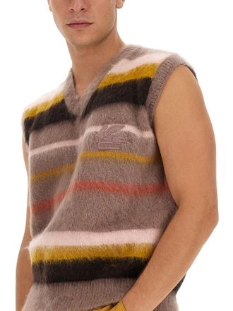 Etro Striped Mohair Vest - Multicolor