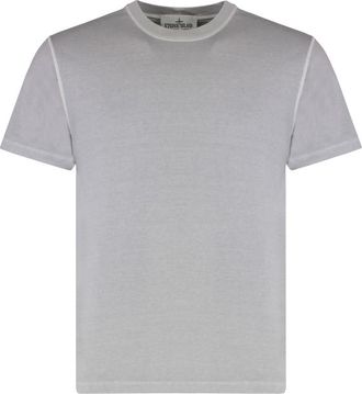 Stone Island Light Grey Solid T-Shirt