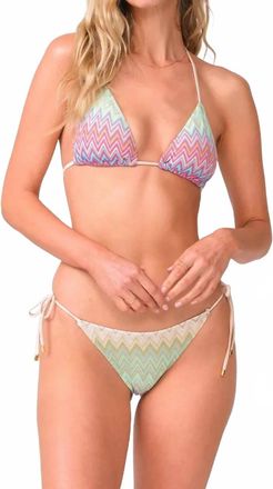 PQ Swim Huntington Triangle Top In Multi