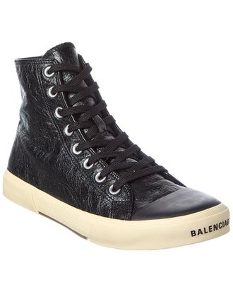 Balenciaga Paris Arena High-Top Leather Sneaker
