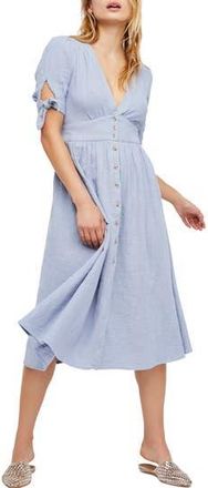 Free People Love of My Life Midi Shirtdress in Blue at Nordstrom Rack, Size Medium