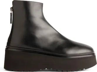 Neil J. Rodgers Zoe Platform Boot in Black Calf at Nordstrom, Size 37.5