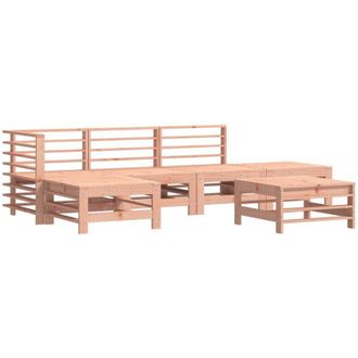 vidaXL Juego De Muebles De Jard&iacute;n 6 Pzas Madera Maciza Abeto Douglas Vidaxl
