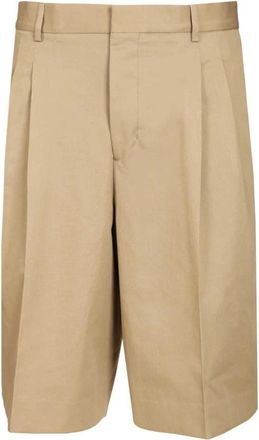 Ami Wide Bermuda Shorts - Dames - Korte Broeken - Beige - 2XL - Katoen - Korte Broeken