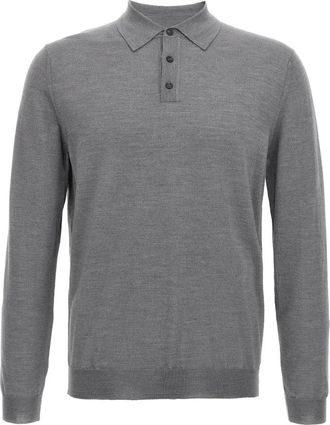 Zanone Flexwool Poloshirt - Heren - Polos - Grijs - L - Wol - Tops