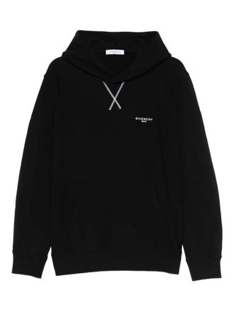 Givenchy Couture Seam Fleece Hoodie With Paris Embroidery Clothing