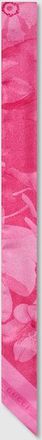 Gucci Printed Silk Twill Ribbon, Pink