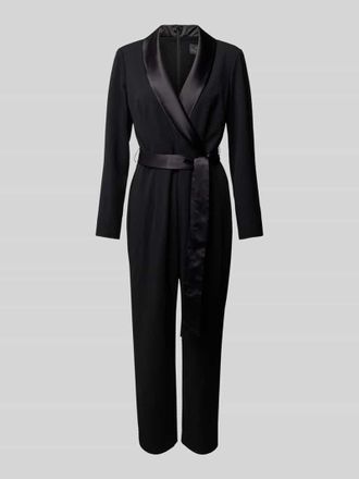 Adrianna Papell Jumpsuit mit Schalkragen in Black, Gr&ouml;&szlig;e 40