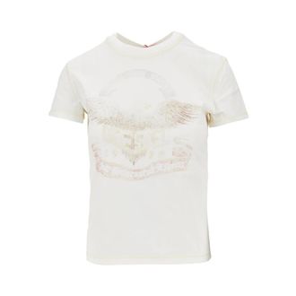 Diesel T-Maggy T-Shirt - Dames - Tops - Wit - Maat: L Katoen