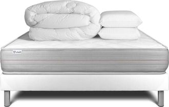 VITALIT Pack Colchón blanco espuma viscoelástica 180 x 200