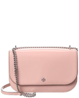 Tory Burch Emerson Patent E/W Flap Adjustable Leather Shoulder Bag