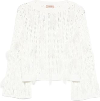 Twinset Twin-set Sweaters - Dames - Ronde hals truien - Wit - S - Truien & Vesten