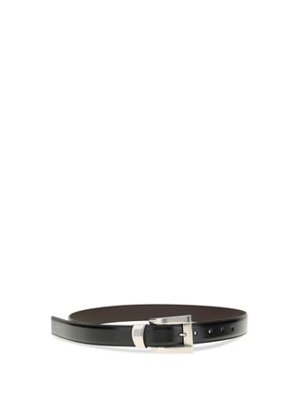Versace Womens Leather Belt Black-Palladium 82 Calf Bos Taurus E Braces Black/palladium 82