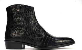 Carlos By Carlos Santana Zappa Cowboy Boot in Black Croco at Nordstrom, Size 10.5