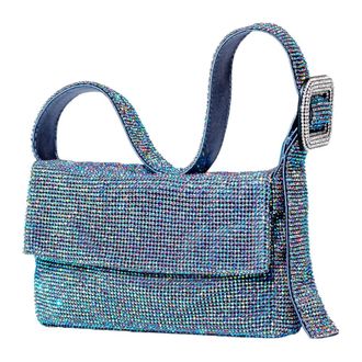 Benedetta Bruzziches Tassen, Dames, Blauw, ONE Size, Satijn, Vitty la mignon Much Ado about Nothing Handtas