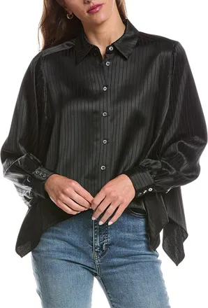 Cinq &agrave; Sept Cinq &Agrave; Sept Georgia Satin Stripe Gasira Top